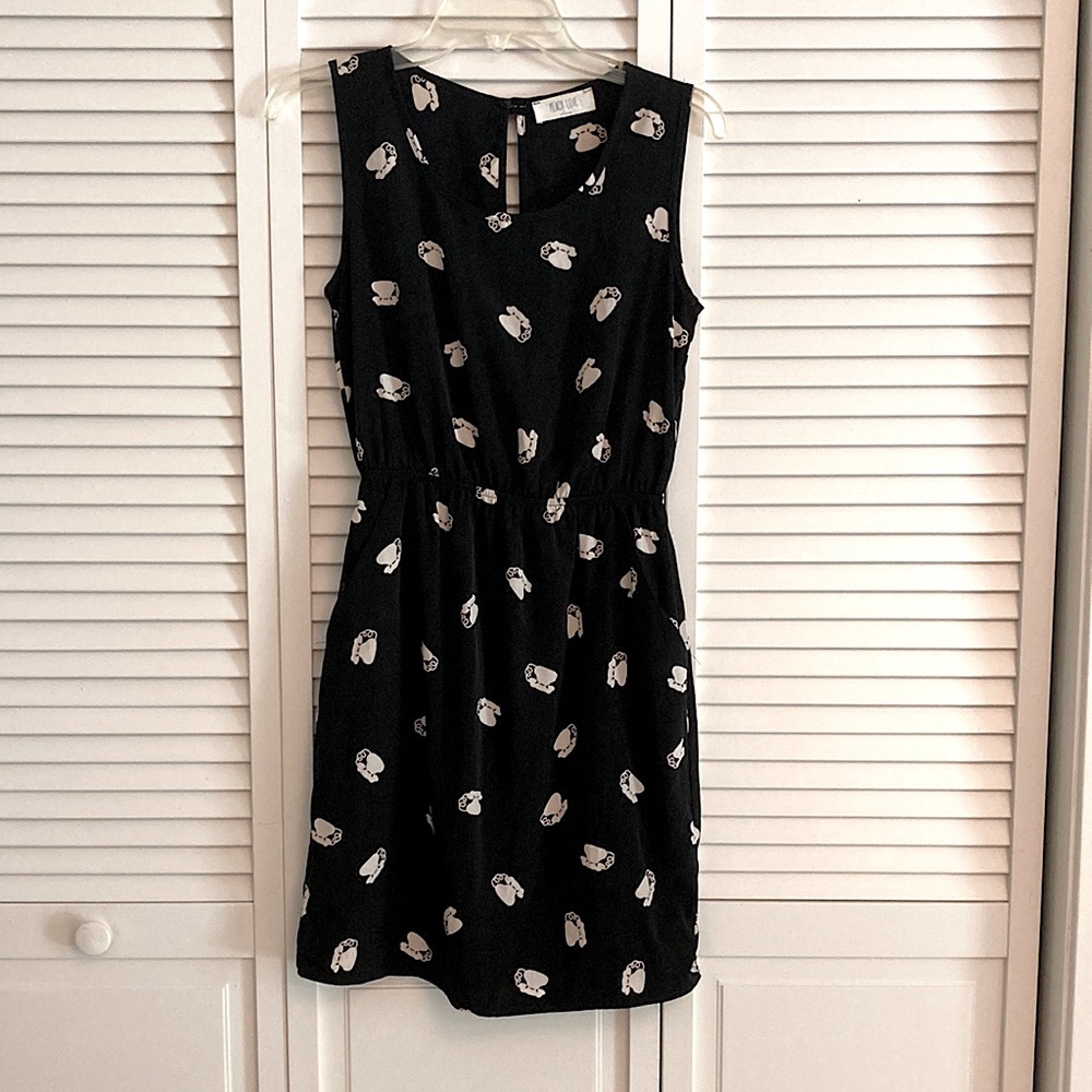 Rotary phone print dress